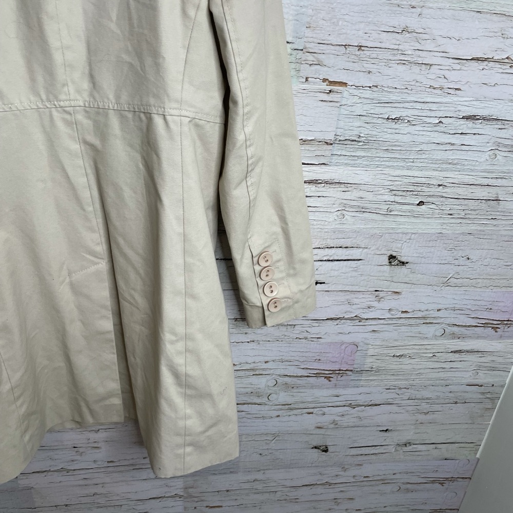 Roxy Women's Cream Trench Coat - Picture 11 of 12
